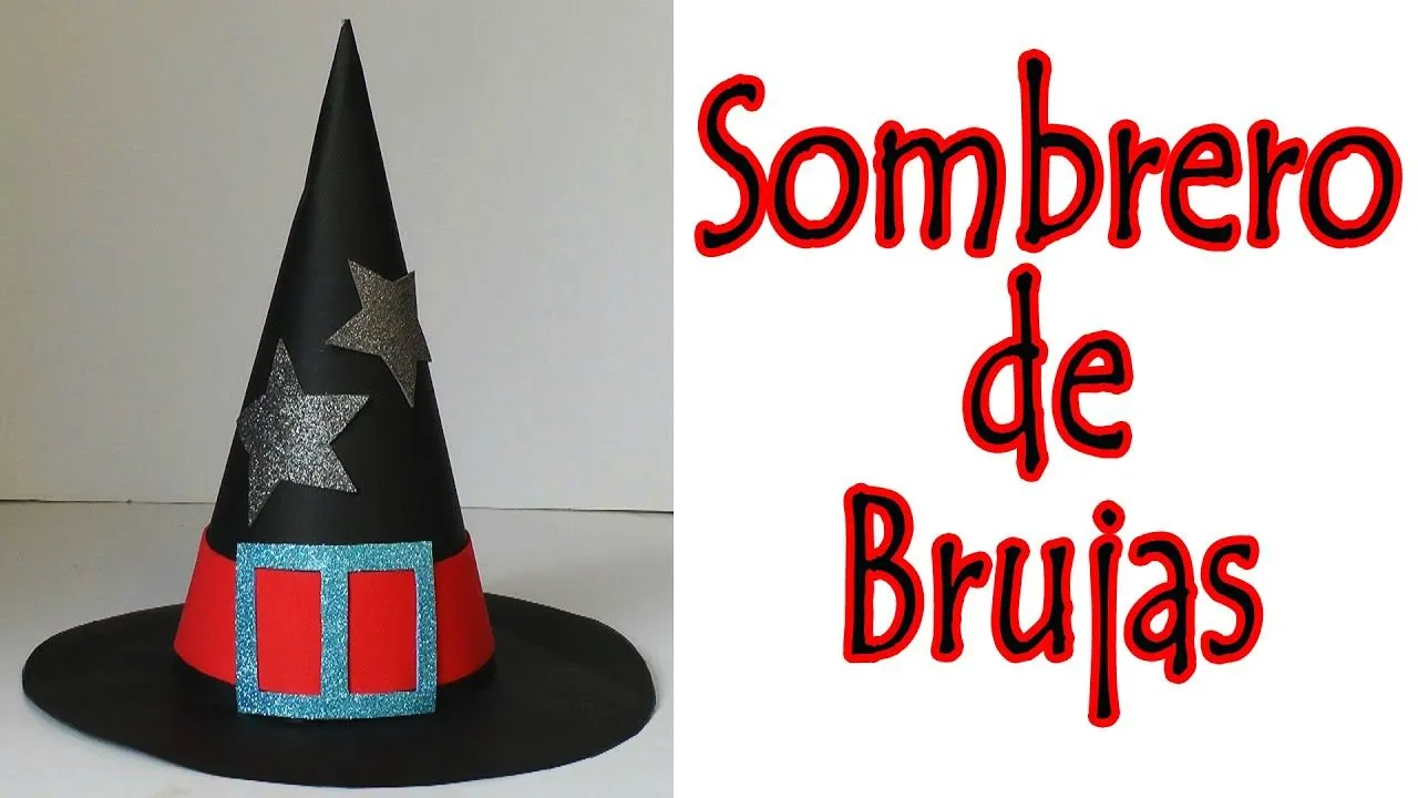 Manualidades para Halloween - Sombrero de bruja - Manualidades para todos - YouTube