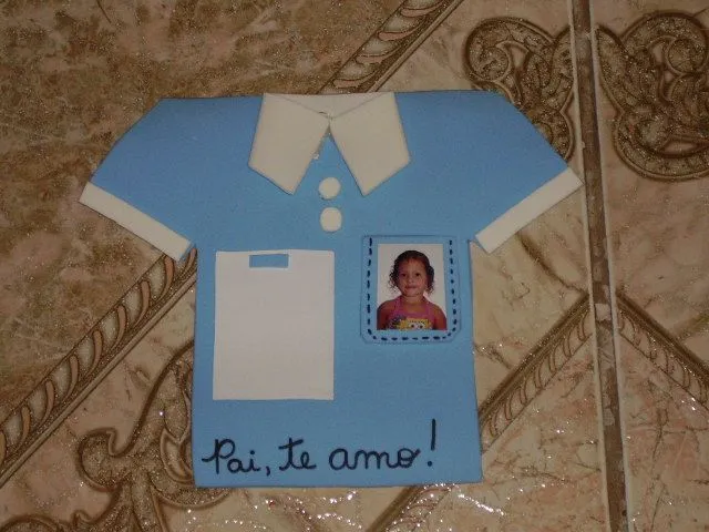 Manualidades con mis hijas: Camiseta con foto para el Día del padre