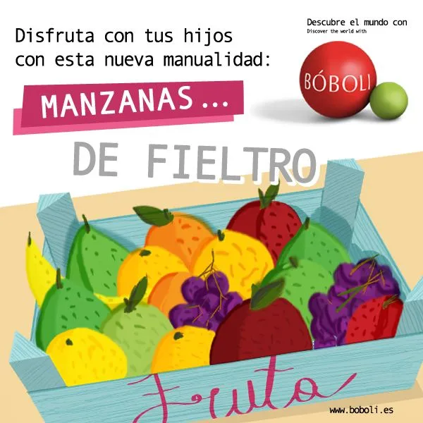 Manualidades: manzanas de fieltro | BóboliLand