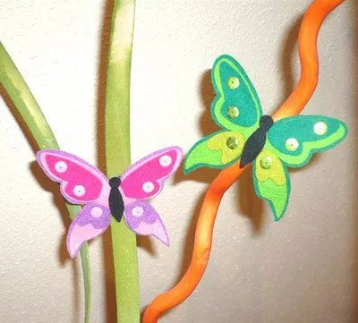 manualidades: BROCHE MARIPOSA