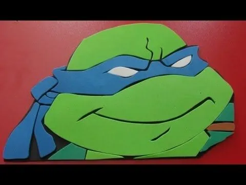 MANUALIDADES: MOLDE/PATRON DE GOMA EVA DE LAS TORTUGA NINJA(Mold ...