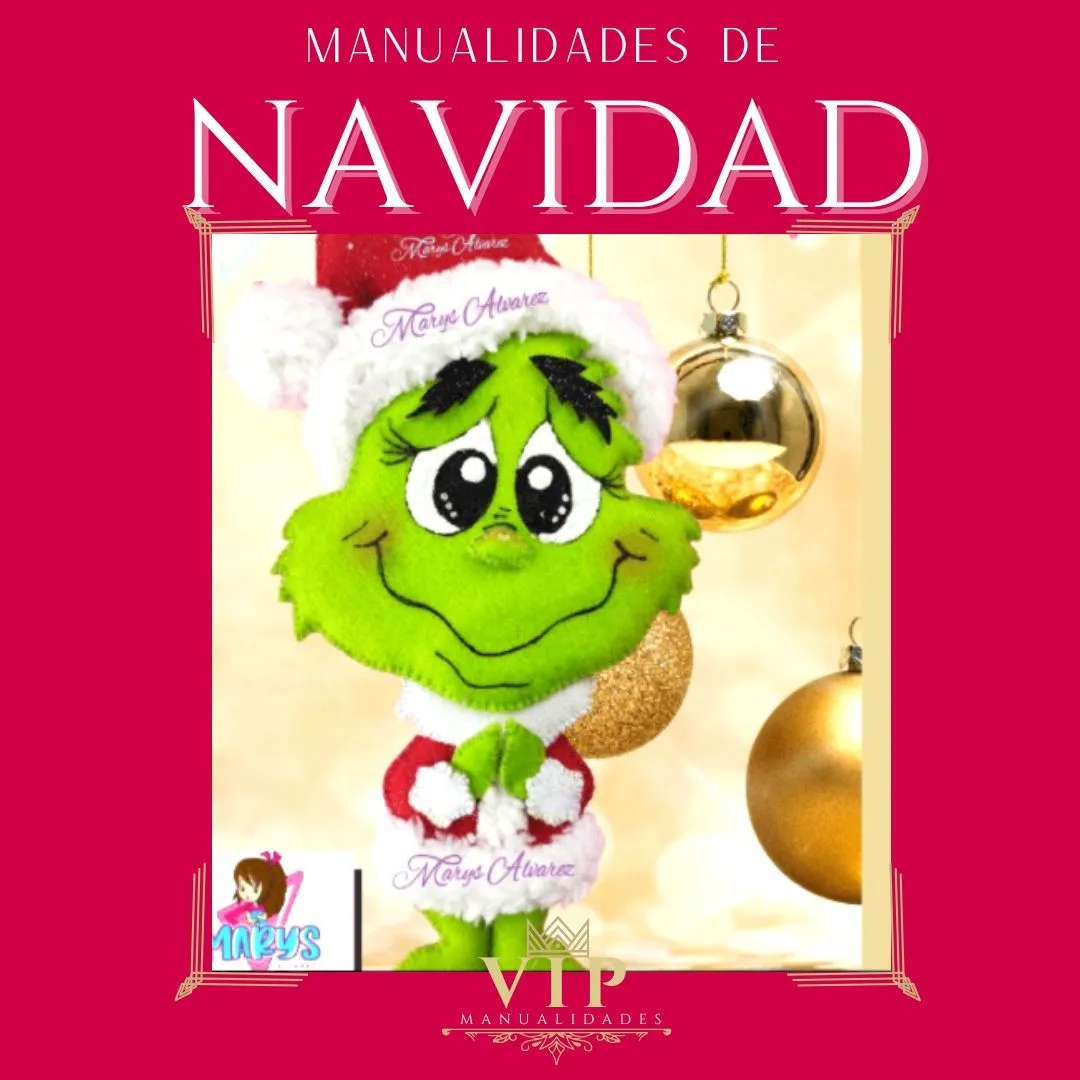 Manualidades Navidad - Moldes de Navidad en fieltro y foami GRATIS