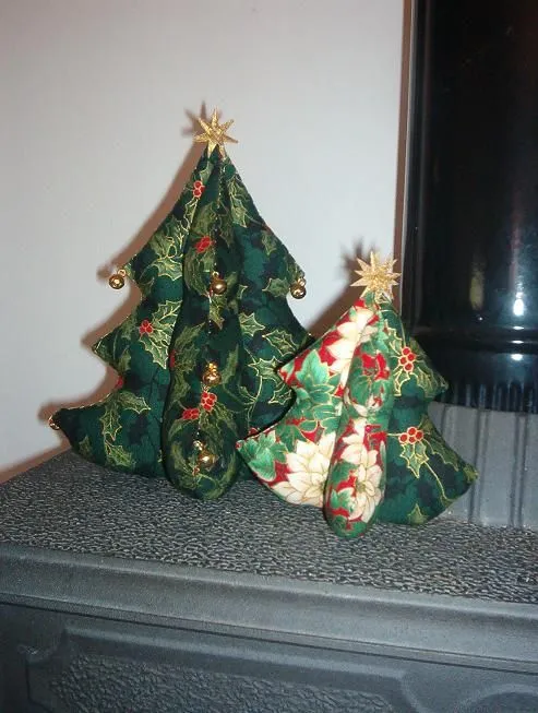 Manualidades navideñas: Árbol de Navidad de tela. | LA PLANCHA ...