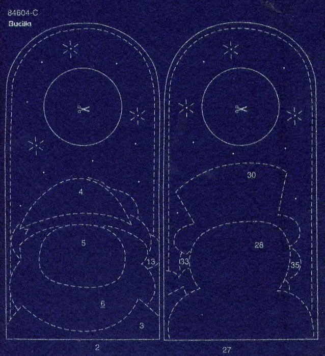 Manualidades navideñas en fieltro 2010 -Picaportes navideños ...