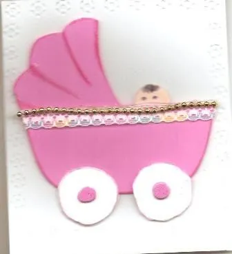 MANUALIDADES NAWAL: tarjetas en fomi para Baby Shower