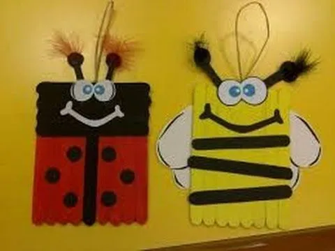 Manualidades para niños con palitos de helado 3 - YouTube