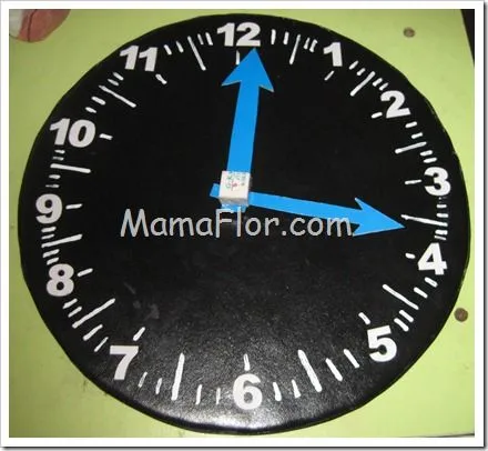 Manualidades para Ninos: Reloj en Corospum… - Manualidades MamaFlor