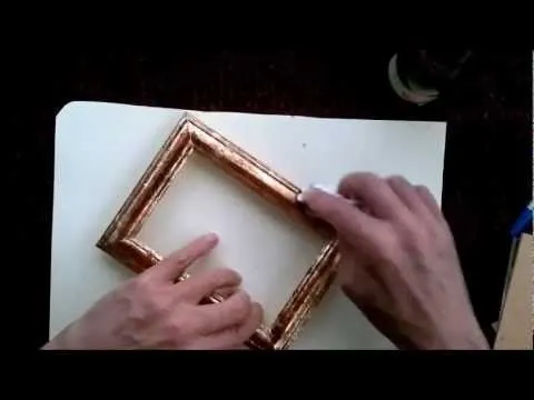Manualidades con pan de oro. Craft with gold leaf - YouTube