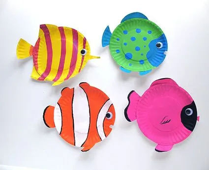 Manualidades: peces tropicales de colores - Decoracion - EstiloPeques