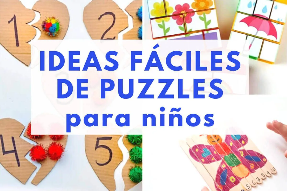 MANUALIDADES DE PUZZLES PARA NIÑOS