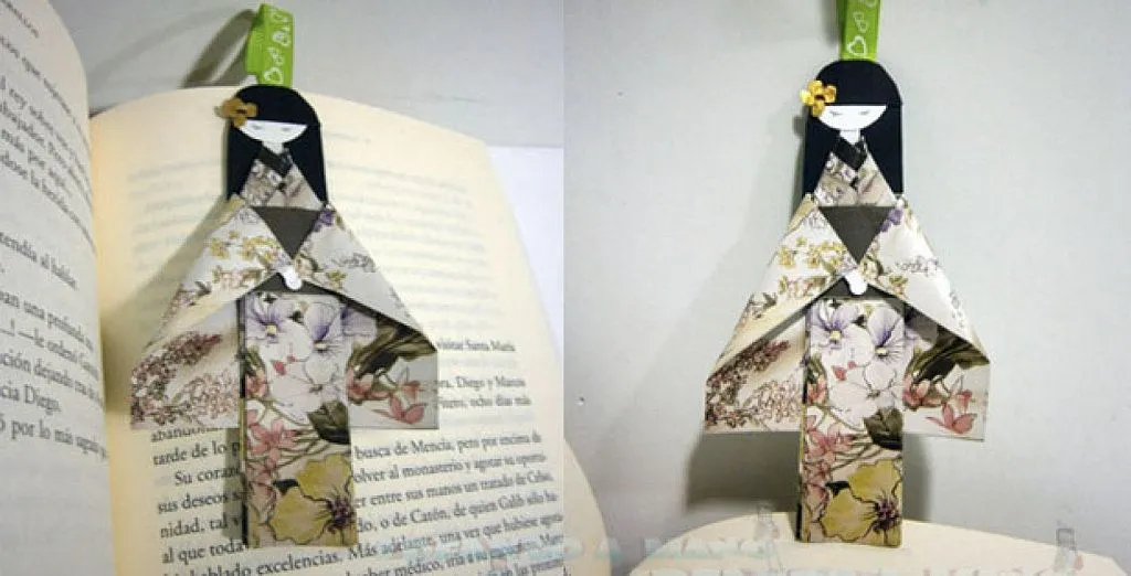 MANUALIDADES CON REVISTAS, GEISHA SEPARADOR DE LIBROS | Aprender ...