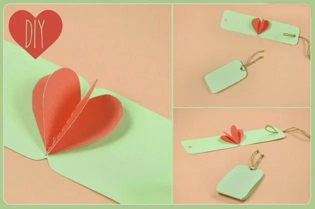 Manualidades para San Valentin - Bonita y sencilla tarjeta cosida ...