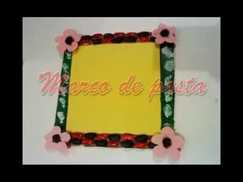 Manualidades de San Valentin para niños. Marco de pasta - YouTube