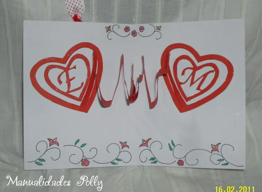 Manualidades Polly: TARJETA POP UP - HAPPY VALENTINE