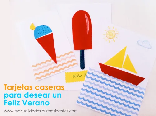 Manualidades: Tarjetas originales para despedir el curso