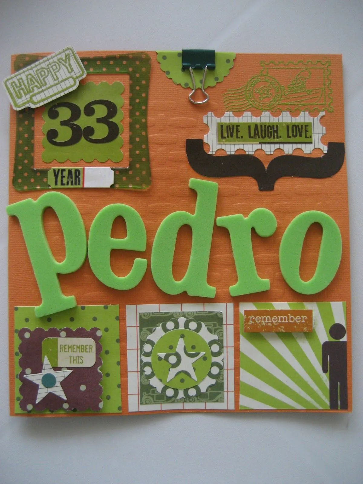 Manualidades y tendencias: Scrapbooking: Tarjeta de cumpleaños ...