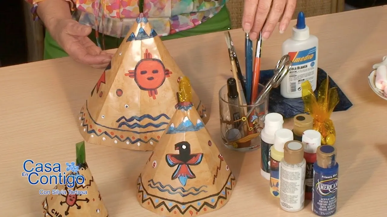 Manualidades Tipis Indios para Niños tambien para Thanksgiving - YouTube