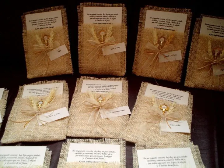 manualidades con yute - Buscar con Google | Invitaciones Vintage ...