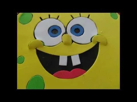 MANUALIDADES:BOLSO O DULCERO DE BOB ESPONJA GOMA EVA (OR ...