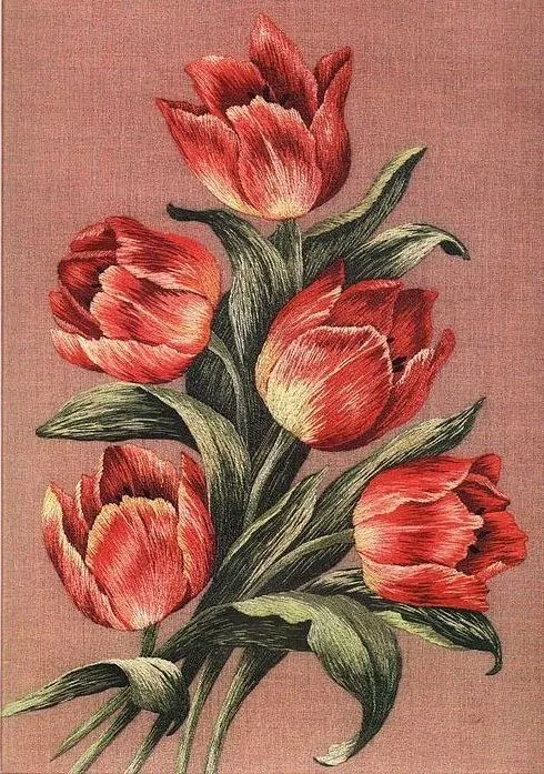 MANUALIDAES, IDEAS Y MUCHAS COSAS MAS: TULIPANES PINTADOS EN TELA