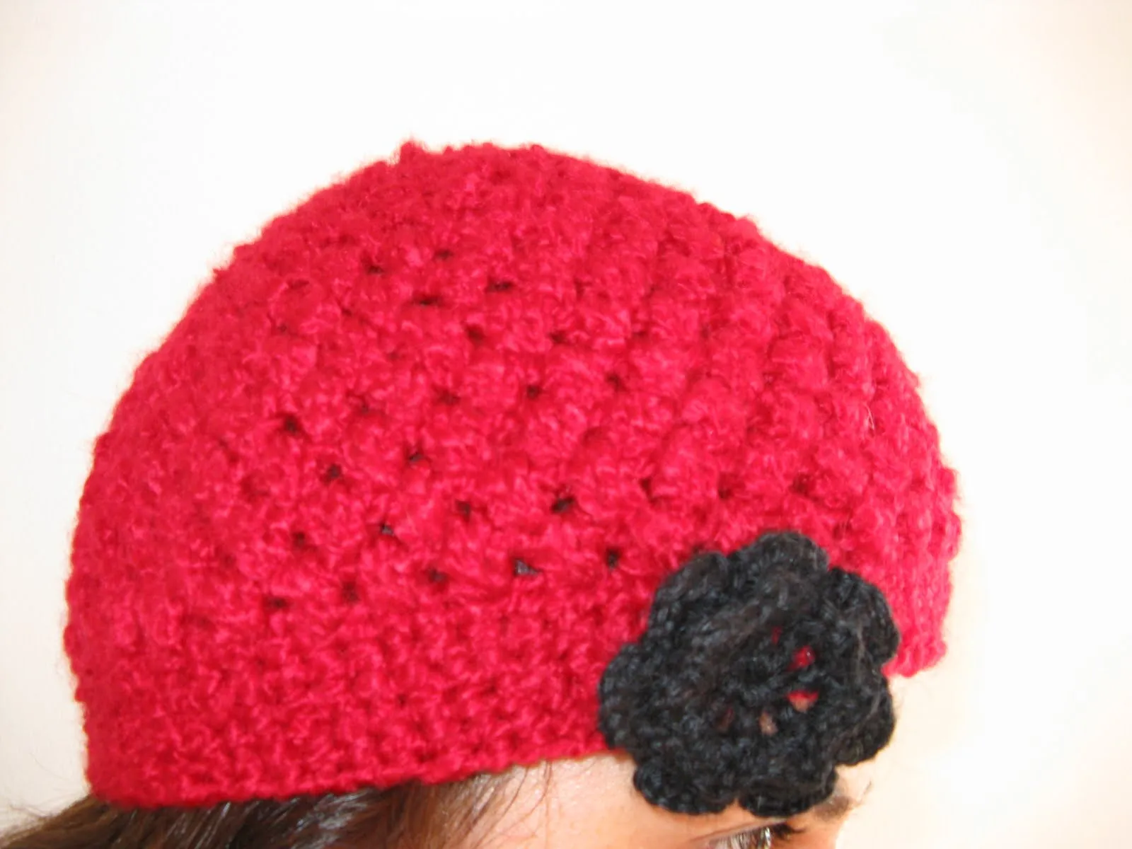 Manualideas: Gorro a crochet con punto puff