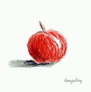 manzana, dibujo
