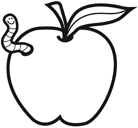 manzana mordida Colouring Pages (page 2)