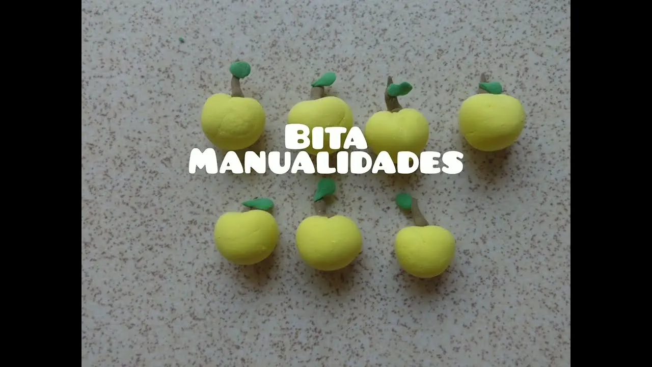 Manzanas- Foamy Moldeable. - comida para muñecas. -miniatura. Manualidades.  - YouTube