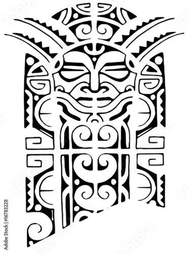 maori maschera del sole © Squamificio #16783228 - Ver portfolio