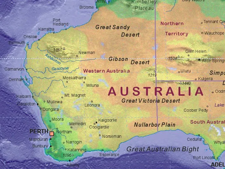 Map of Australia (