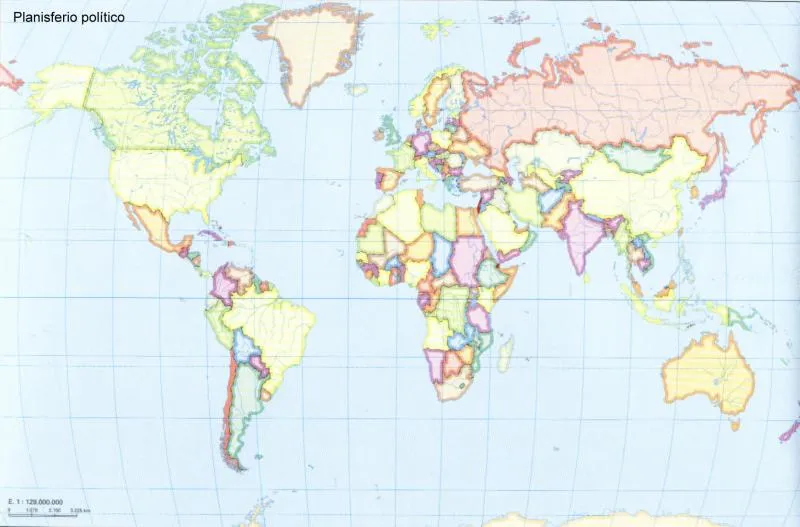 Map Quiz: PLANISFERIO POLITICO (sociología)