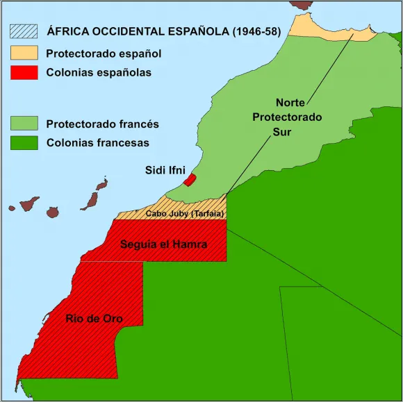 El Mapa del África Occidental Española de 1949 a escala 1:500.000 ...