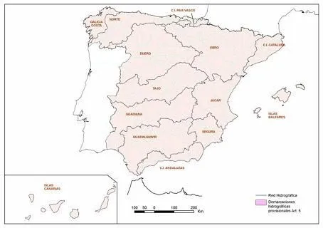 El nuevo mapa del agua en España. Organismos de cuenca ...