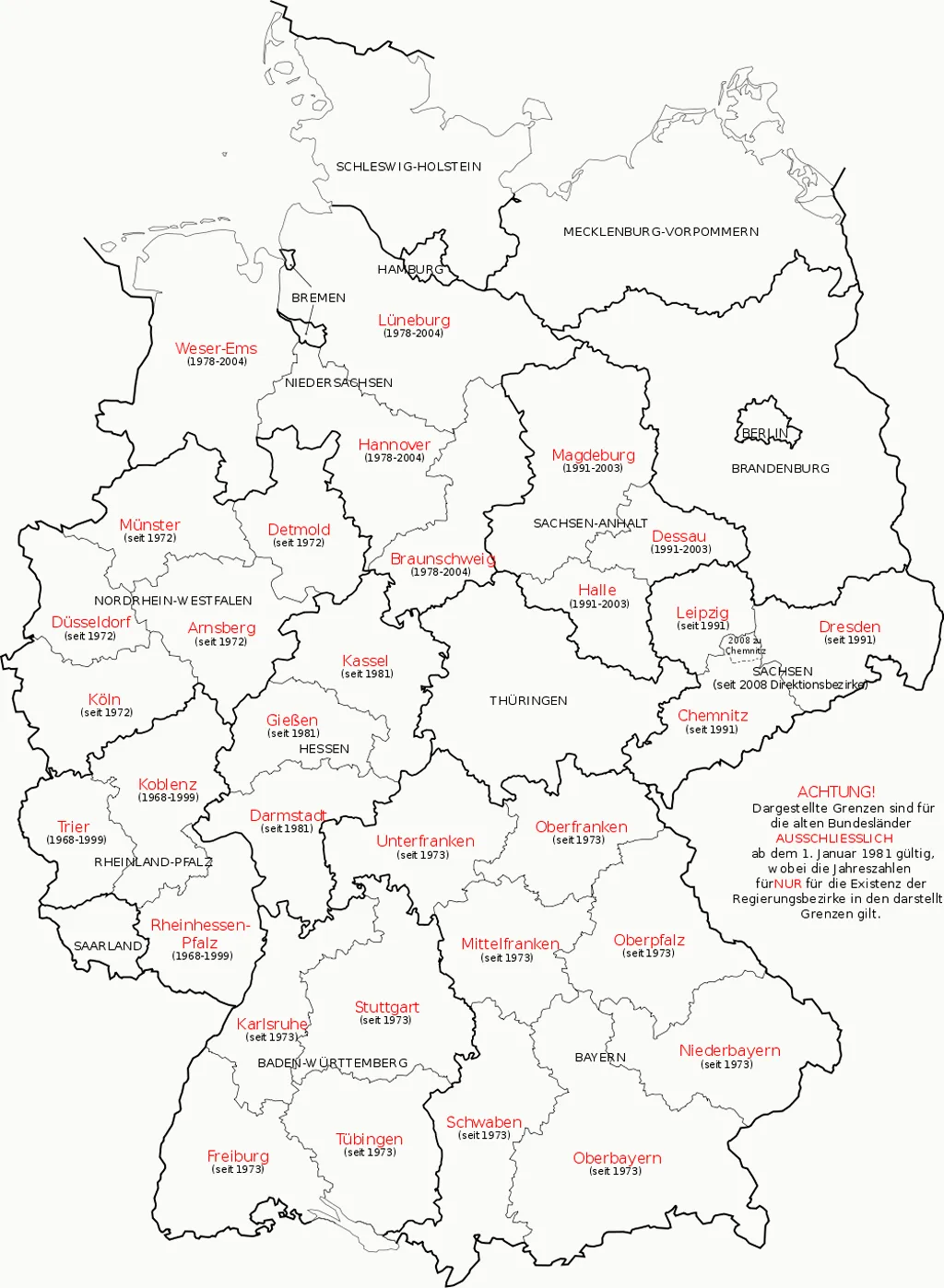 Mapa de Alemania - Guia de Alemania