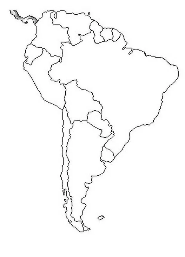 Mapa de america en blanco para imprimir - Imagui