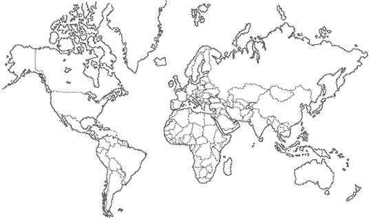 Mapa de america para colorear