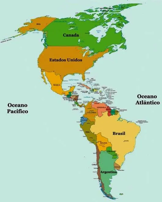 Mapa america - Imagui