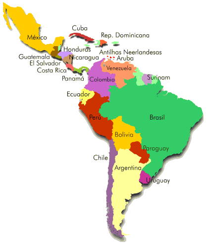 Mapa América Latina | HISTORIA