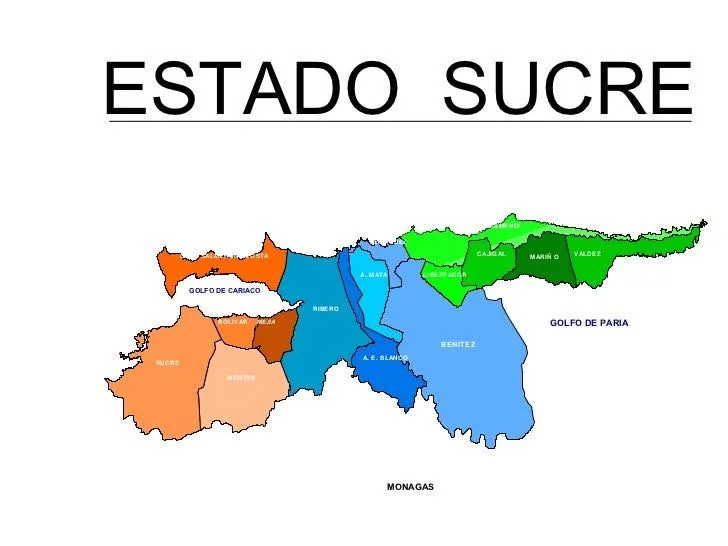 Mapa del estado anzoategui para colorear - Imagui