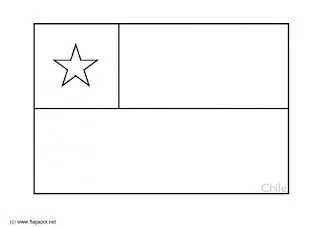 Mapa y Bandera de Chile para dibujar pintar colorear imprimir ...