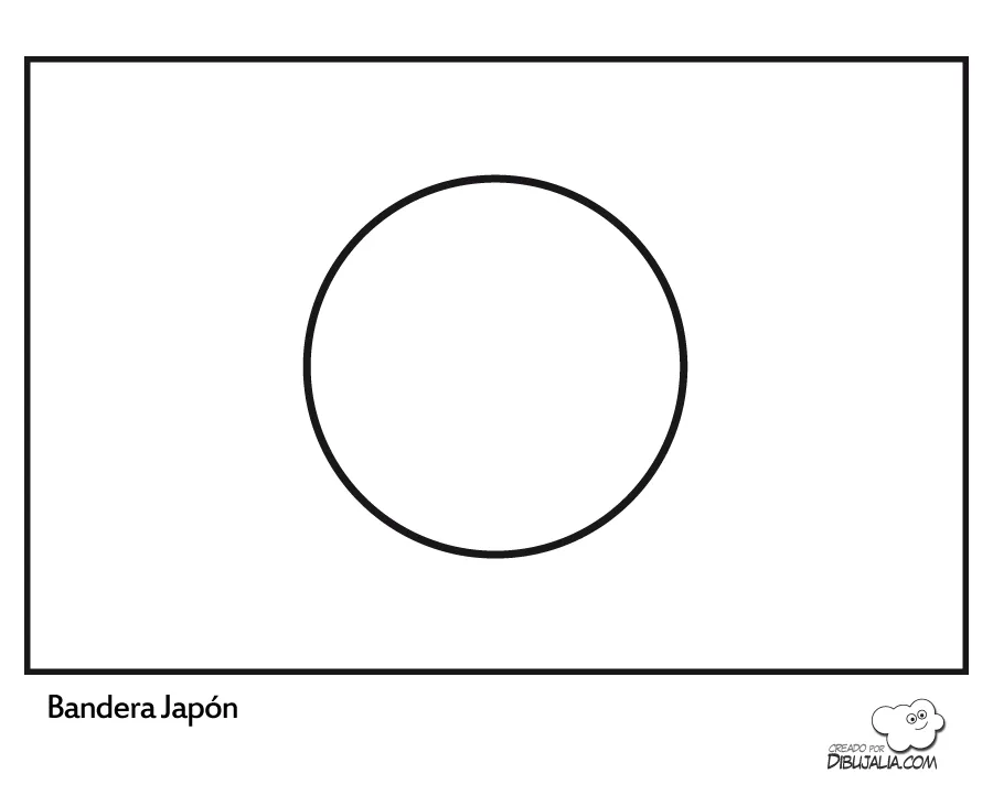 Mapa y Bandera de Japón para dibujar pintar colorear Imprimir ...