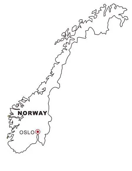 Mapa y Bandera de Noruega para dibujar pintar colorear imprimir ...