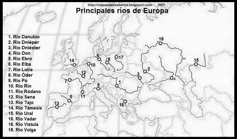 Mapa blanco y negro - Imagui