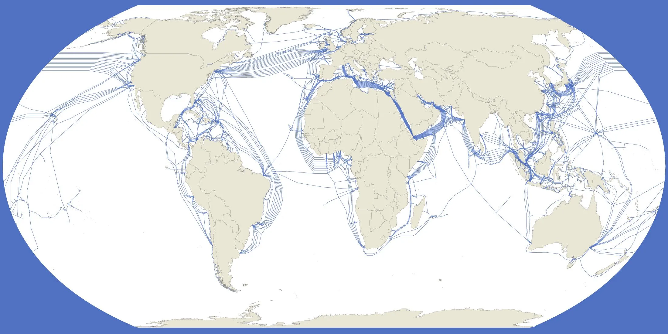 El mapa de los cables submarinos de internet. Las vías ocultas que conectan  el mundo | Espacio Fundación Telefónica