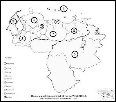 Mapa capitales estados unidos - Dibujos para colorear - aColorear