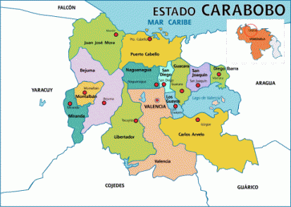 Mapa de carabobo y sus municipios - Imagui