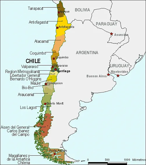 Mapa de chile para colorear - Imagui