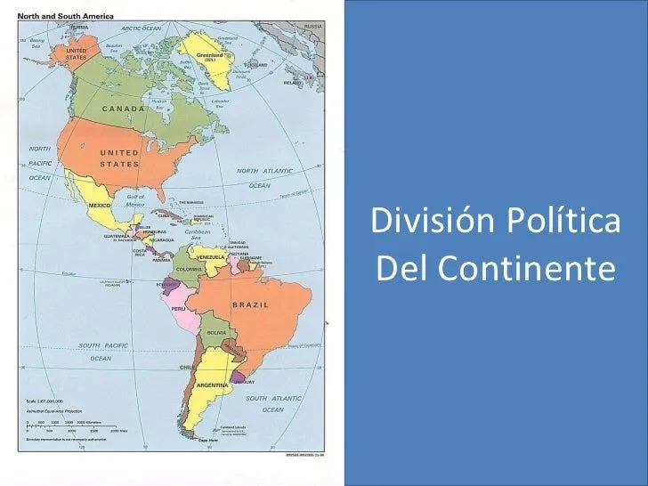 Mapa del continente americano divicion politica - Imagui