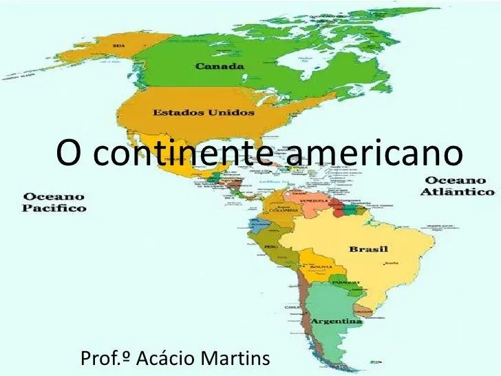 Mapa del continente Americano - Imagui