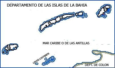 MAPA DEPARTAMENTO DE-islas-de-la-bahia para colorear | Flickr ...